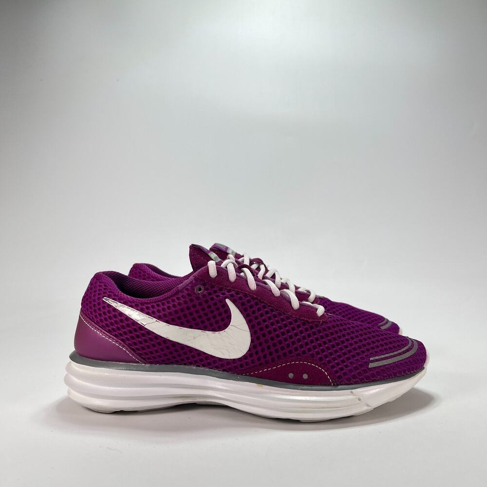 Nike Lunar Trainer Red Plum Athletic Running Shoes 318117-512 Women's Size 9